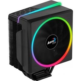 COOLER AEROCOOL CYLON4 12CM ARGB PWM FAN, TOP RGB LIGT, 4XHCTT HEATPIPES, NANOBLACK COATING, 145W