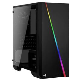 Caixa AEROCOOL MINI MICRO-ATX, DYNAMIC RGB LIGHTING 13 MODES, USB 3.0, 80MM FAN - CYLONMINI