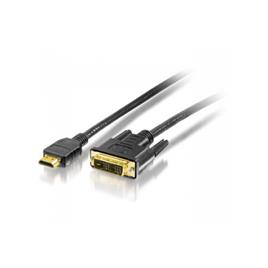 Cabo EQUIP HDMI/DVI Digital Adapter 2,0m, M/M, preto-119322