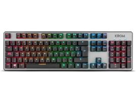 Teclado Gaming KROM Kernel (Mecânico - Layout Português - Switch Red Outemu - Iluminado)