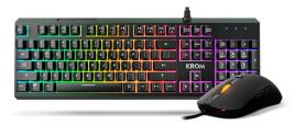 Teclado Nox Krom Kaleido Semi Mechanical Gaming Combo Rgb