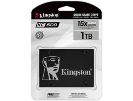 Disco SSD Interno KINGSTON KC600 1 TB Sata3 (1 TB - SATA - 550 MB/s)