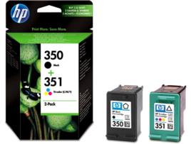 Pack 2 Tinteiros HP 350 Preto+351 Cores (SD412EE)