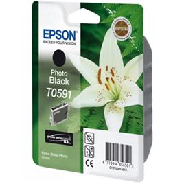 Tinteiro EPSON T0591 Preto Foto Ultra Chrome K3 - Stylus Photo R2400