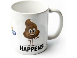 Caneca Emoji Movie - Poop Happens 230 ML