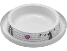 Comedouro para Gatos MODERNA (Branco - 1.5L - Plástico)