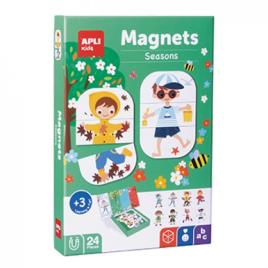 Jogo Educativo Magnético  Estações 24 Peças