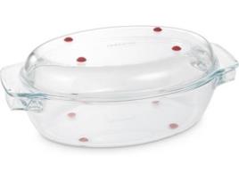Assadeira oval com tampa   Grandchef vidro (35 x 21 cm)