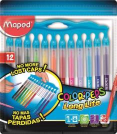 Maped Color Peps - Canetas de Feltro Long Life Innovation x12