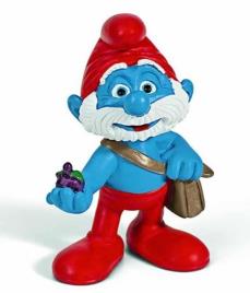 Pai Smurf com Mala