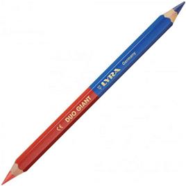 Lápis de Cor Vermelho/Azul, Duo Giant