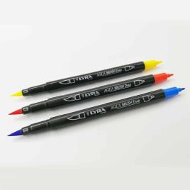 Marcadores de Ponta Dupla Aqua Brush Duo Cor: Amarelo Cromo Escuro