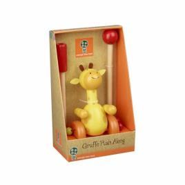Orange Tree Toys - Girafa de Empurrar em Madeira com Caixa