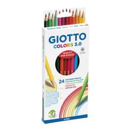 Lápis de cor Giotto 3.0 - 24 cores