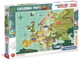 Puzzle CLEMENTONI Mapas Europalugares (250 Peças - Idade Mímina: 3 anos)