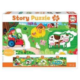 Puzzle EDUCA BORRASDidacta Story Granja (Idade Mínima: 3 Anos - 26 Peças)