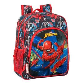 Mochila Escolar Spiderman Go Hero Preto Vermelho