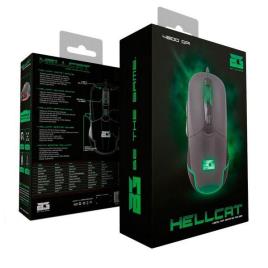 Rato Gaming com LED BG BGHELLCAT 4800 dpi Preto