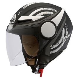 Capacete Jet Streem Heroic XL Black / White