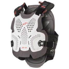 Colete Proteção A 4 Max XS-S White / Anthracite / Red