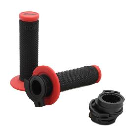 Punhos De Dupla Densidade Lock-on 708-149 22 mm / 125 mm Red / Black