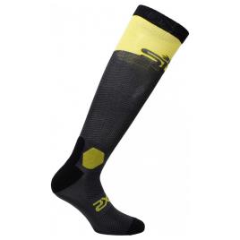 Meias Long Racing EU 40-43 Dark Grey / Yellow Tour