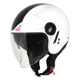 Capacete Jet Alpha L White / Black