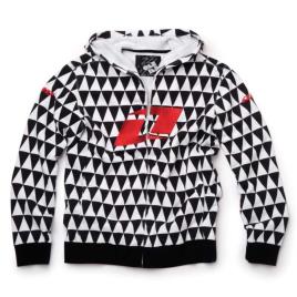 Moletom Com Zíper Sabotage XL Black / White