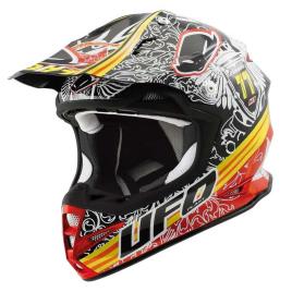 Ufo Capacete Motocross Warrior L Eagle