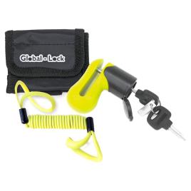 Global Lock Cadeado Disco City 5.5 One Size Fluo Yellow / Black