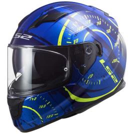 Capacete Integral Ff320 Stream Evo Tacho L Gloss Blue / High Visibility Yellow