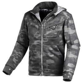 Moletom Com Zíper District S Grey Print