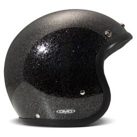 Capacete Jet Vintage L Glitter Black