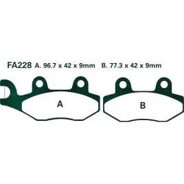 Brake Pad Fa 228 96.7 x 42 x 9 mm