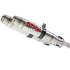 Muffler Homologado Deeptone Inox Dual Slip On 749 03-07 One Size Satin Silver / Satin Silver