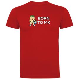Camiseta De Manga Curta Born To Mx L Red