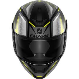 Capacete Integral D-skwal 2 Daven L Matte Black / Anthracite / Yellow
