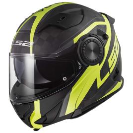 Capacete Modular Ff313 Vortex XS Frame / Matt Carbon / Gloss Hi Vis Yellow
