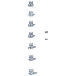 Extension Stop Set For Bionic 10&7 Knee Braces One Size Silver