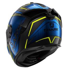 Shark Capacete De Carbono Kromium Full Face Spartan Gt M Carbon / Chrome / Blue
