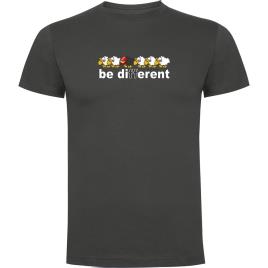 Kruskis Camiseta De Manga Curta Be Different Motorbike S Dark Grey