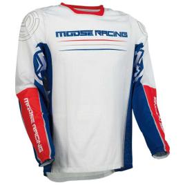 Moose Soft-goods Jersey Manga Comprida Sahara F21 3XL Red / White / Blue