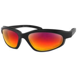 Bobster Oculos Escuros Espelho Fat Boy Purple Mirrored REVO Red Matte Black