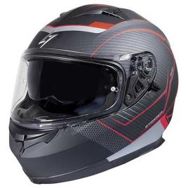 Stormer Capacete Integral Zs-801 Miles M Black / Red Metal Matt