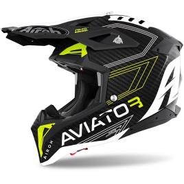 Capacete Motocross Aviator 3 Primal S Yellow Matt