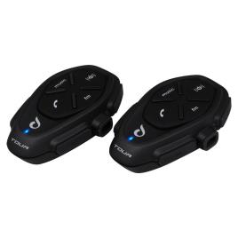 Interphone Cellularline Tour Twin Intercomunicador Pack One Size Black