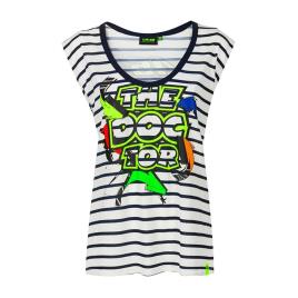 Camiseta De Manga Curta Valentino Rossi 20 L Multicolour