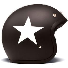 Capacete Jet Vintage M Star Black