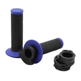 Punhos De Dupla Densidade Lock-on 708-150 22 mm / 125 mm Blue / Black