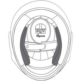 X101 Cheek Pads XS Black